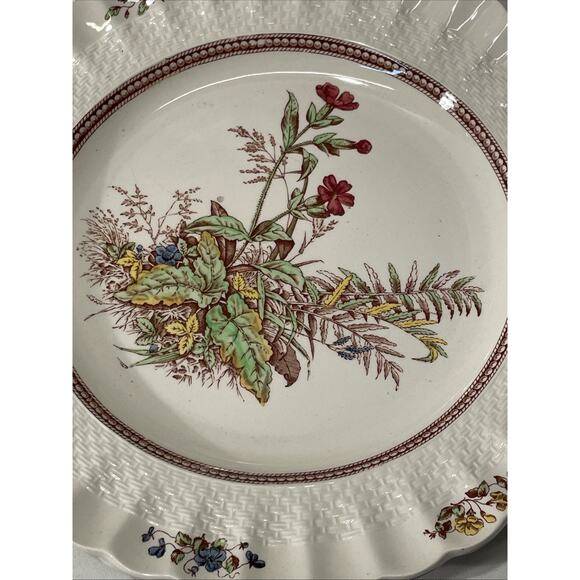 Set Of 4 Copeland Spode Rosalie Dinner Plates 10 1/2" - Picture 2 of 9